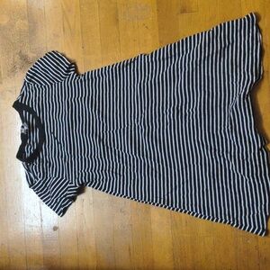 Black and white stripe dress